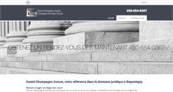Desktop Screenshot of danielchampagneavocat.com