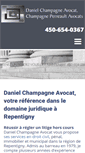 Mobile Screenshot of danielchampagneavocat.com
